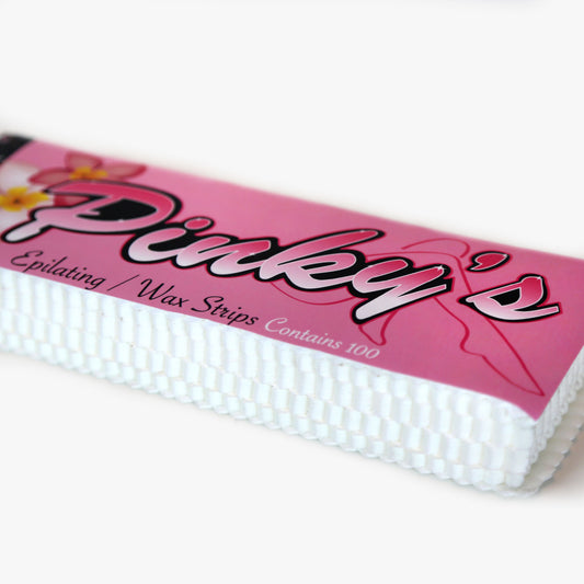 Bleached Muslin Waxing Strips - Pack of 100.